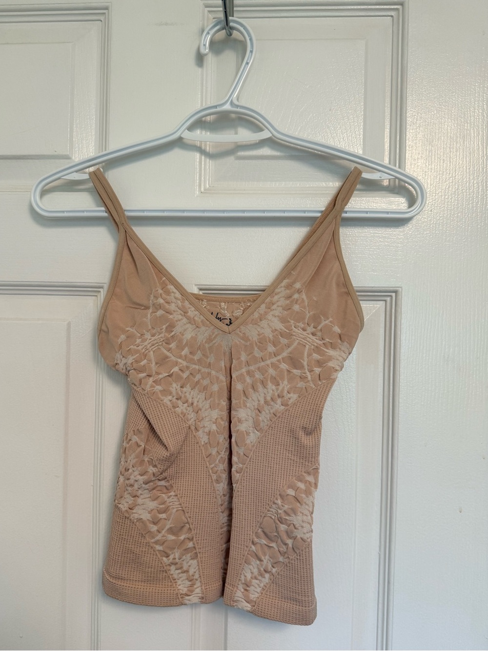 Free People Pink Floral Print Slim Fit Tank Top